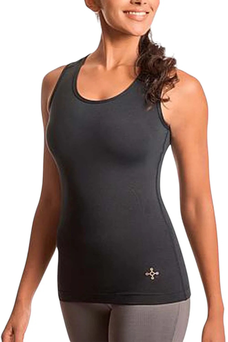 Copper Life Women's Shoulder Support Compression Tank Top Black - Regular